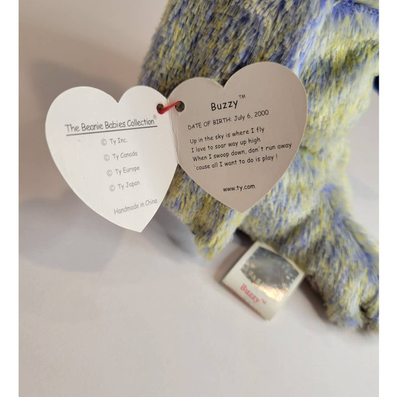 NWT Buzzy the Buzzard Beanie Baby with MINT tags - Picture 6 of 8